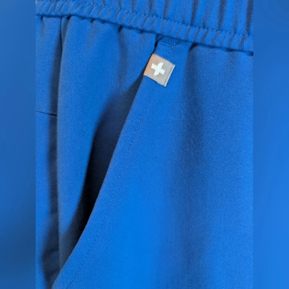 Figs Tansen Jogger Scrub Pants Technical Collection men's S Royal Blue NWOT